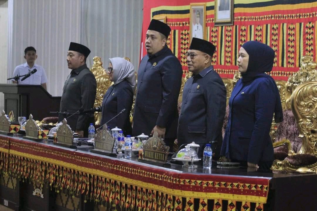 Dewan Perwakilan Rakyat Daerah (DPRD) kab. Lampung Selatan, menggelar Rapat Paripurna dalam rangka Penyampaian Rekomendasi DPRD terhadap LKPJ Bupati Lampung Selatan Tahun Anggaran 2024.