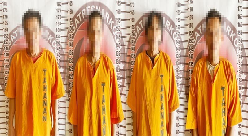 Ditangkap Polisi Salah Satunya Oknum PNS, Gasak Narkoba di Kelurahan Ujung Gunung Udik Tulang Bawang