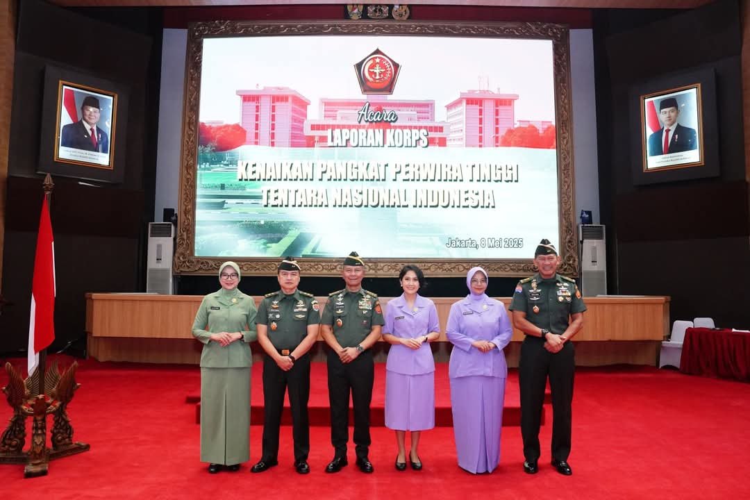 Mabes TNI Gelar Laporan Korps Kenaikan Pangkat, 32 Perwira Tinggi TNI Resmi Sandang Pangkat Baru
