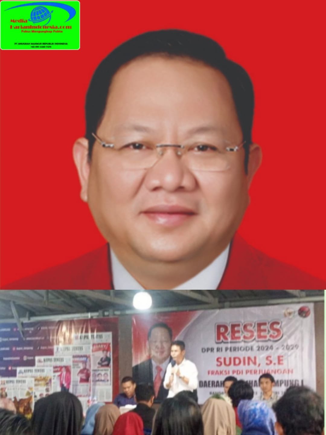 Reses Dibiayai APBN, Anggota DPR RI PDIP Asal Lampung Sudin S.E. Diduga Abai Jalankan Kewajiban Konstitusional