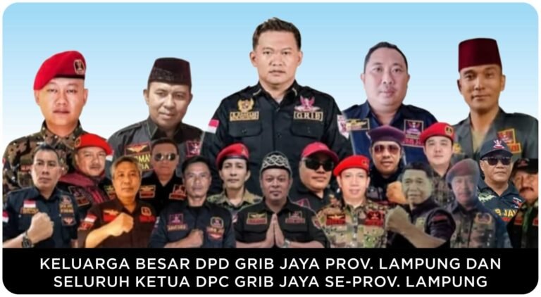 Keluarga besar Ormas Grib Jaya Lampung Ajak Seluruh Institusi Kompak Jalankan Instruksi Gubernur Hari Kamis Batik Khas Lampung.