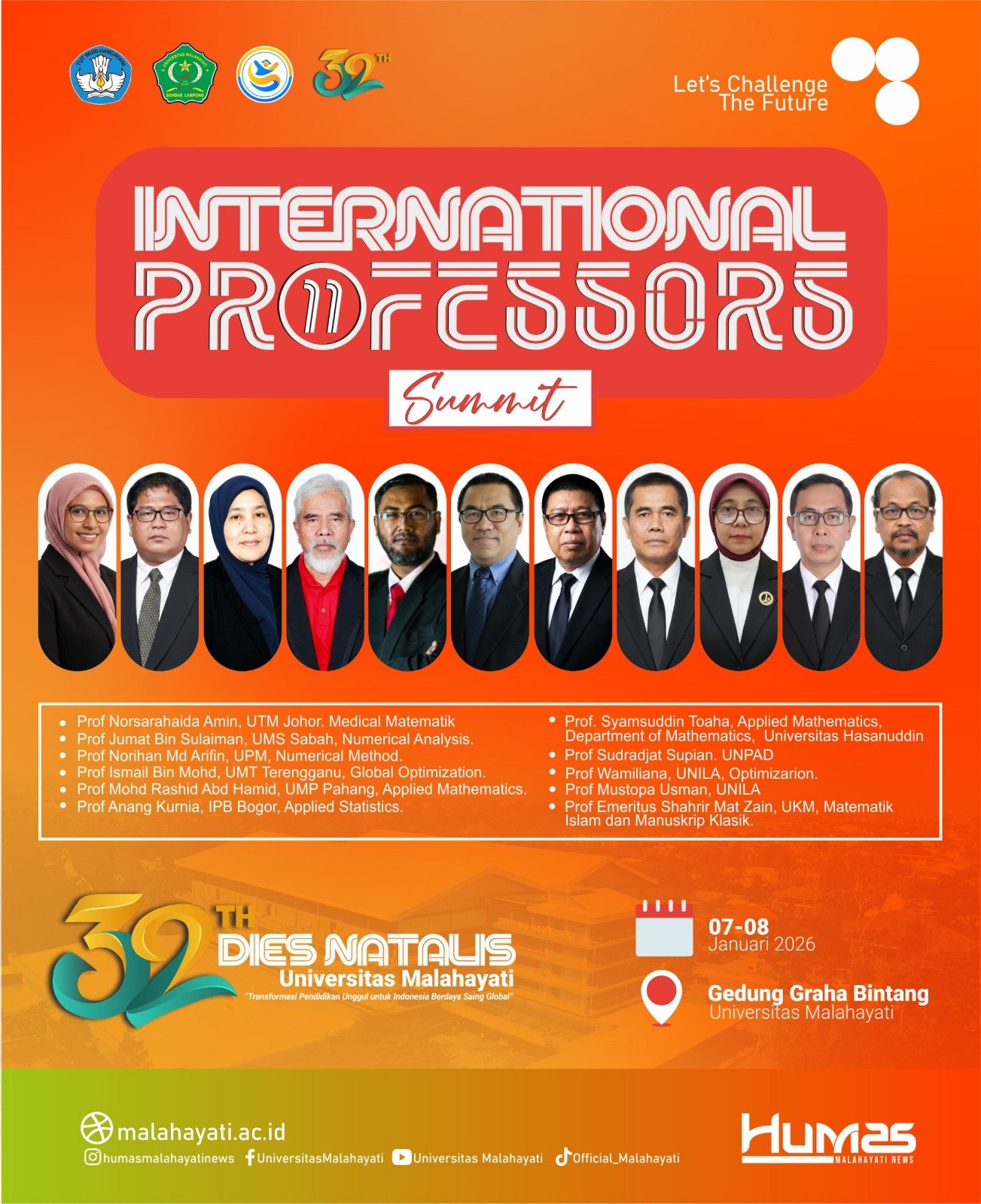 Universitas Malahayati Ambil Peran Strategis Menjawab Tantangan Rendahnya Capaian Akademik melalui International Professors Summit