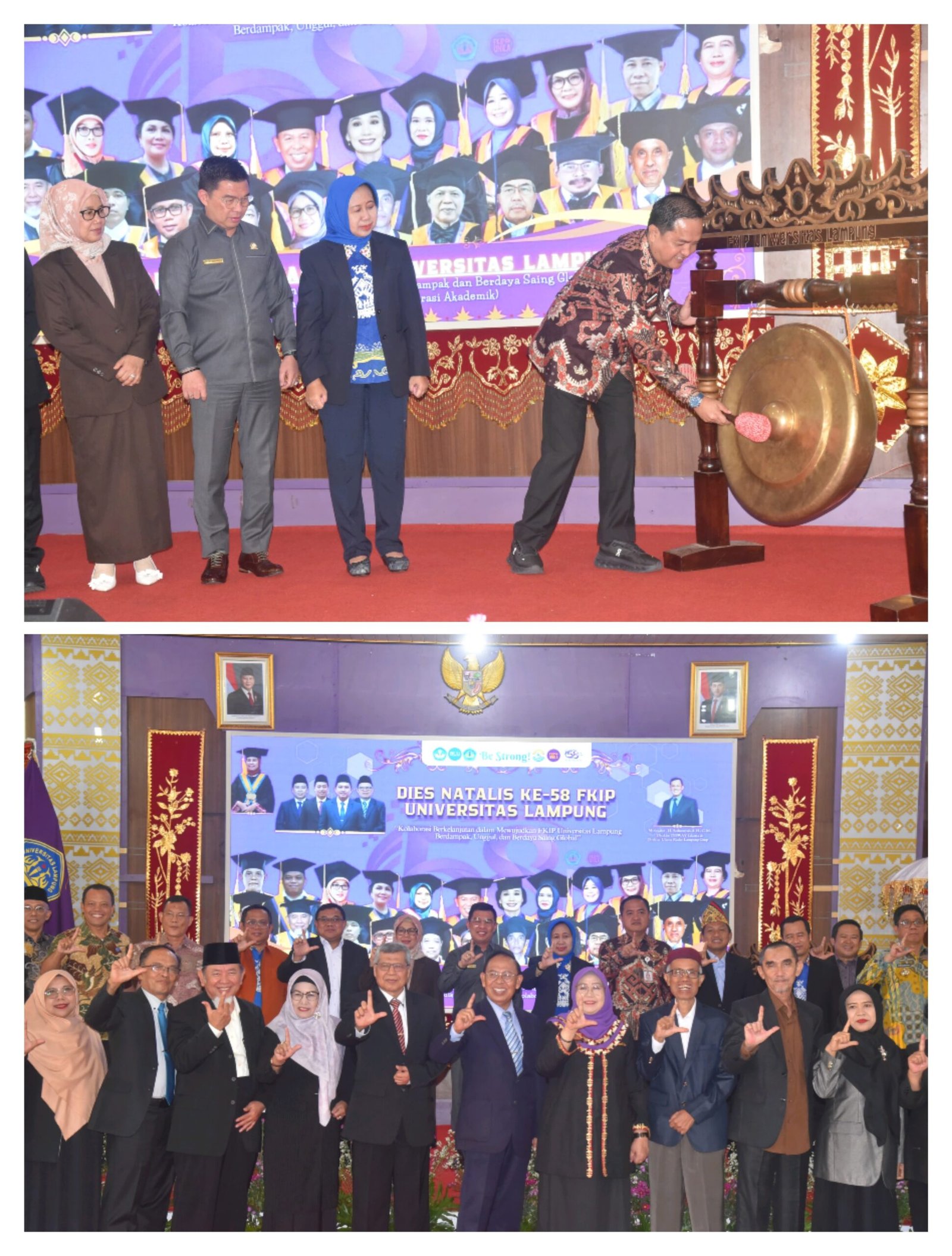 Ketua Komisi V DPRD Provinsi Lampung Hadiri Gelar Wicara Guru Besar FKIP Unila Dies Natalis ke-58