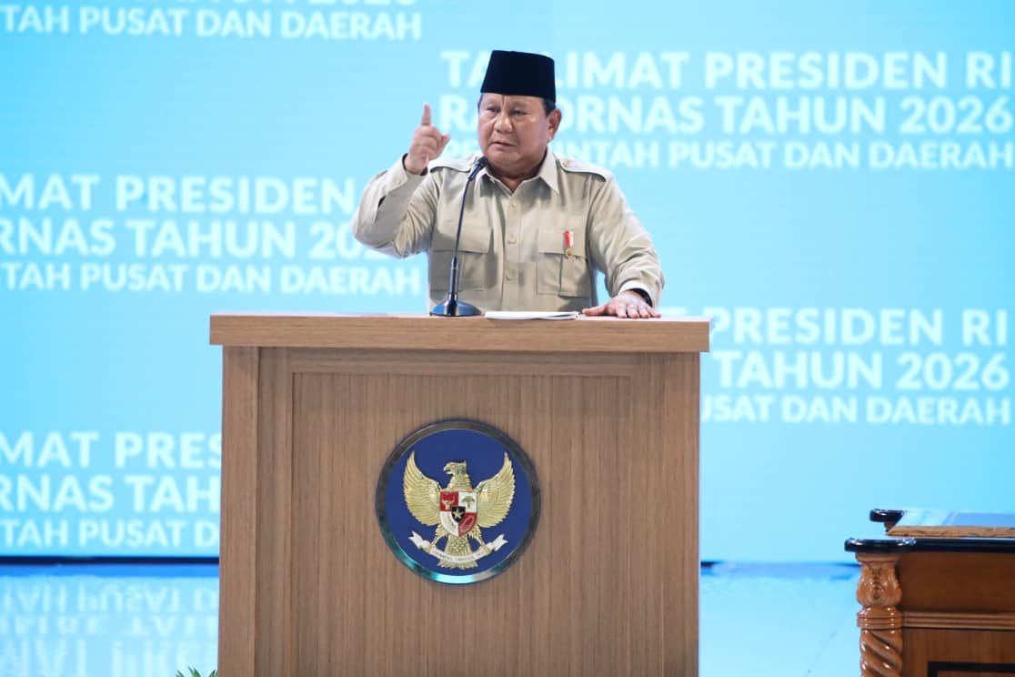 *Pertemukan Seluruh Unsur Pemerintahan, Presiden Prabowo Apresiasi Rakornas Pusat–Daerah 2026*