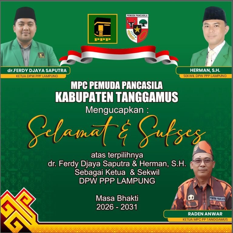 Pemuda Pancasila Tanggamus Beri Dukungan Penuh untuk Dr. Ferdy dan Herman Pimpin P3 Lampung, Harap Bawa Angin Segar!