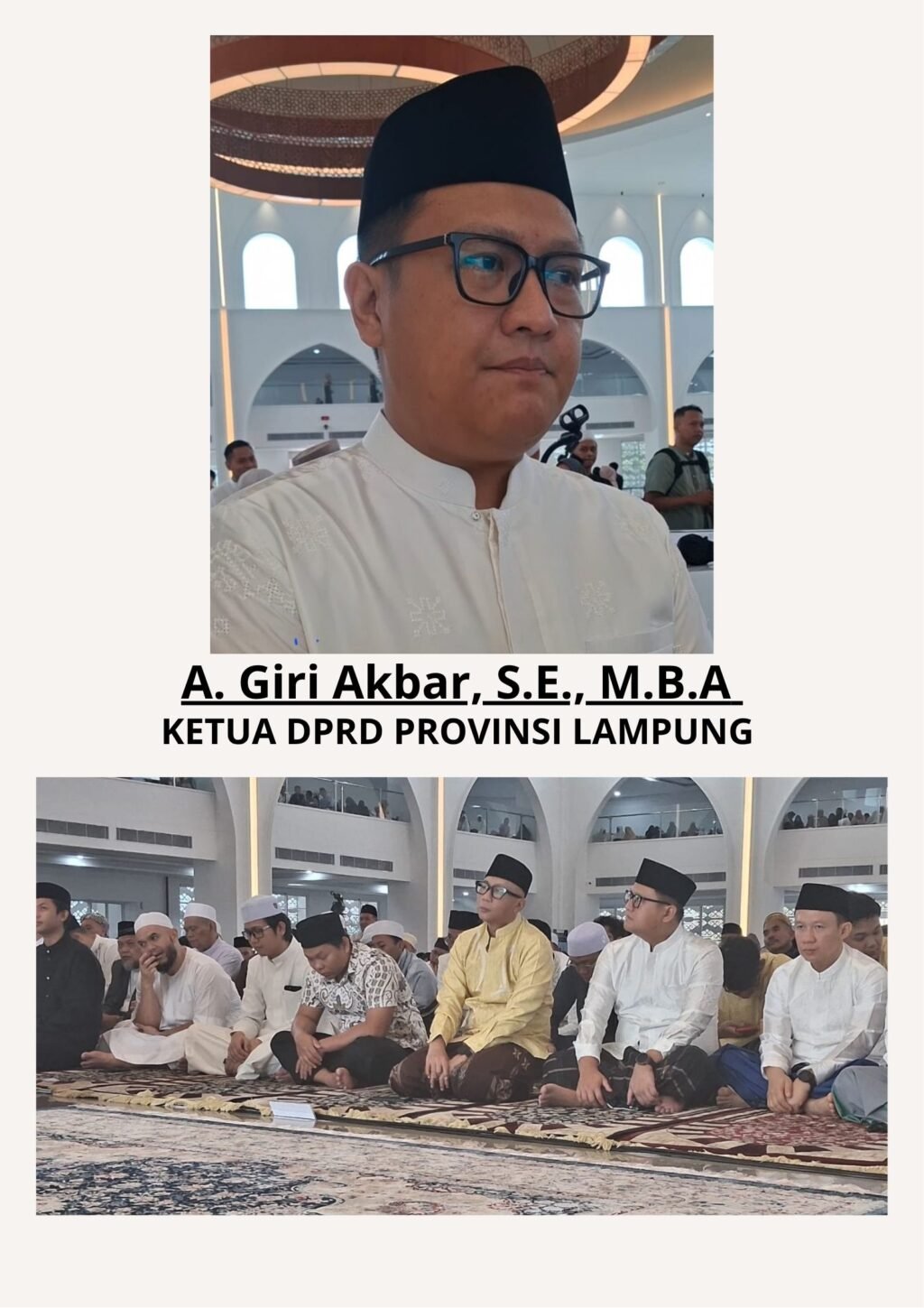 Ketua DPRD Lampung: Idulfitri Momentum Perkuat Sinergi dan Gotong Royong Masyarakat.