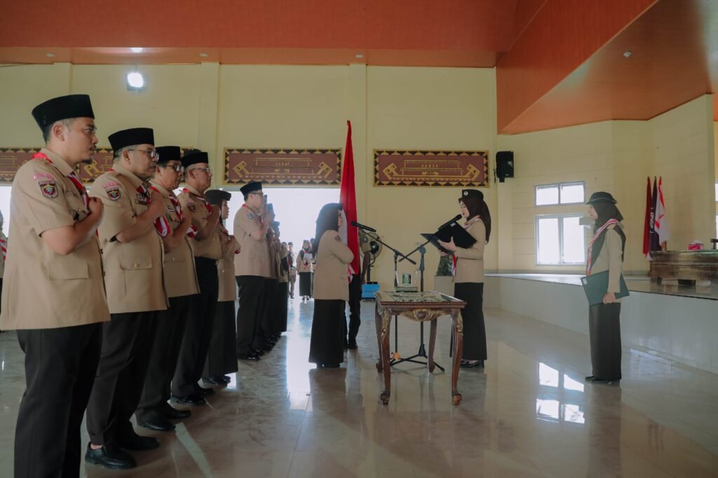 Pelantikan Pengurus Mabicab dan Kwarcab Gerakan Pramuka Lampung Timur 2022–2027,Wagub Jihan Nurlela Ajak Pengurus Ciptakan Kader Pramuka yang Unggul, Inklusif, dan Berdaya Saing