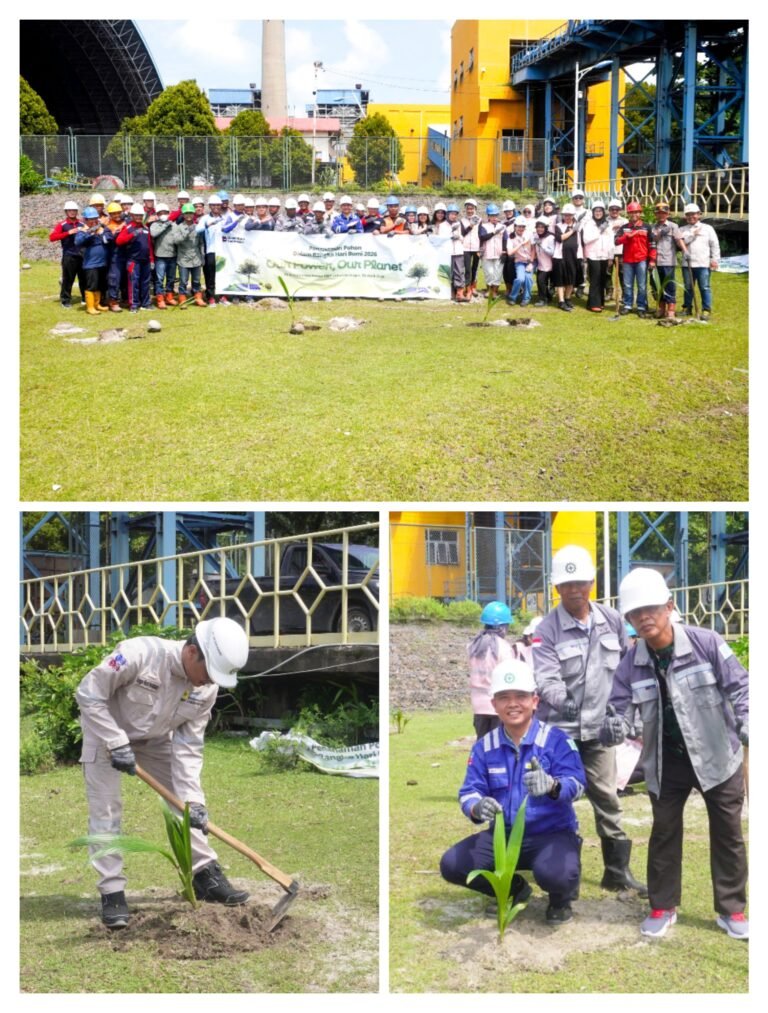 “Our Power, Our Planet” PLN Indonesia Power UBP Labuhan Angin Rayakan Hari Bumi dengan Penanaman Pohon