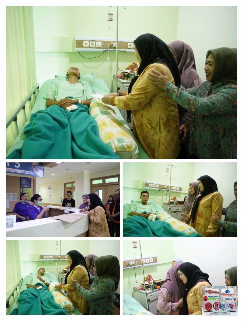 Tragis! Tiga Jari Pegawai BPBD Putus Tersedot Mesin, Bunda Eva Beri Santunan dan Umroh.