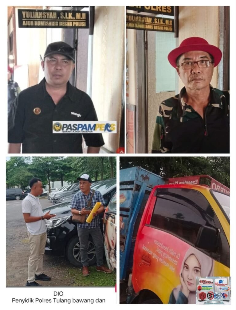Oknum Polres Tulang Bawang Berkelit Lidah, Terkait Penetapan Tersangka Sudah Memenuhi 2 Alat Bukti jadi Sorotan.BB Armada Berubah
