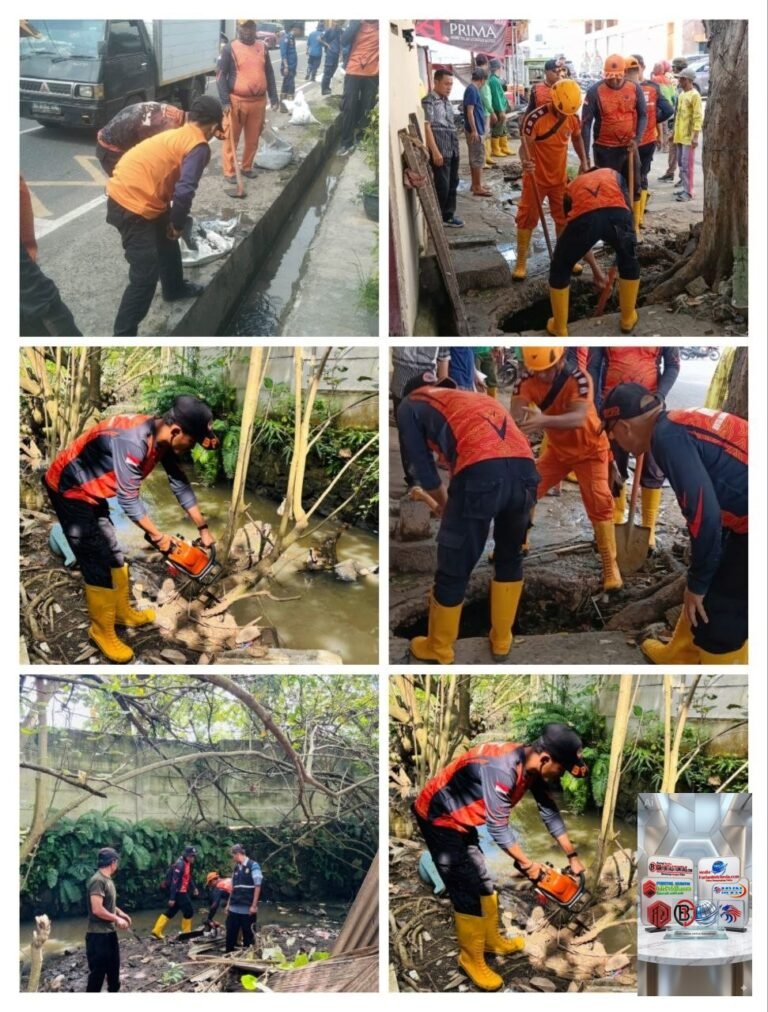 Pasca Banjir Kerap Terjadi, Tidak Mengenal Hari Libur, Pemkot Kota Bandar Lampung Terus Bergulir Upaya Pembersihan Drainase