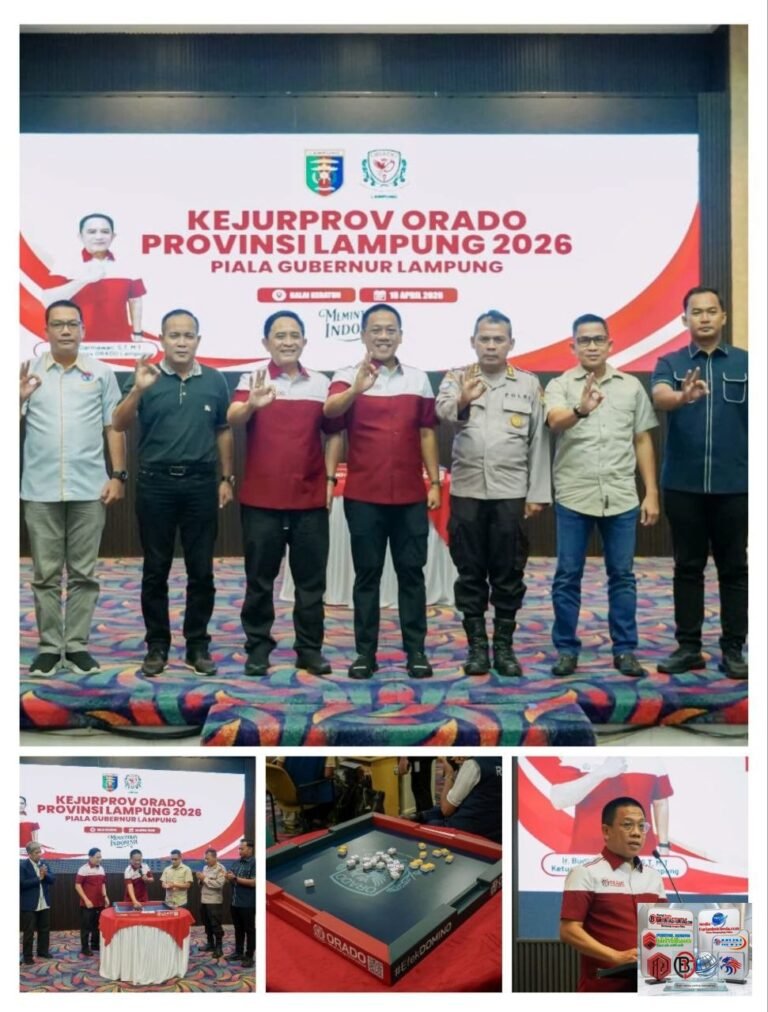 *Lampung Siapkan Atlet Domino ke Nasional Lewat Kejurprov ORADO 2026*