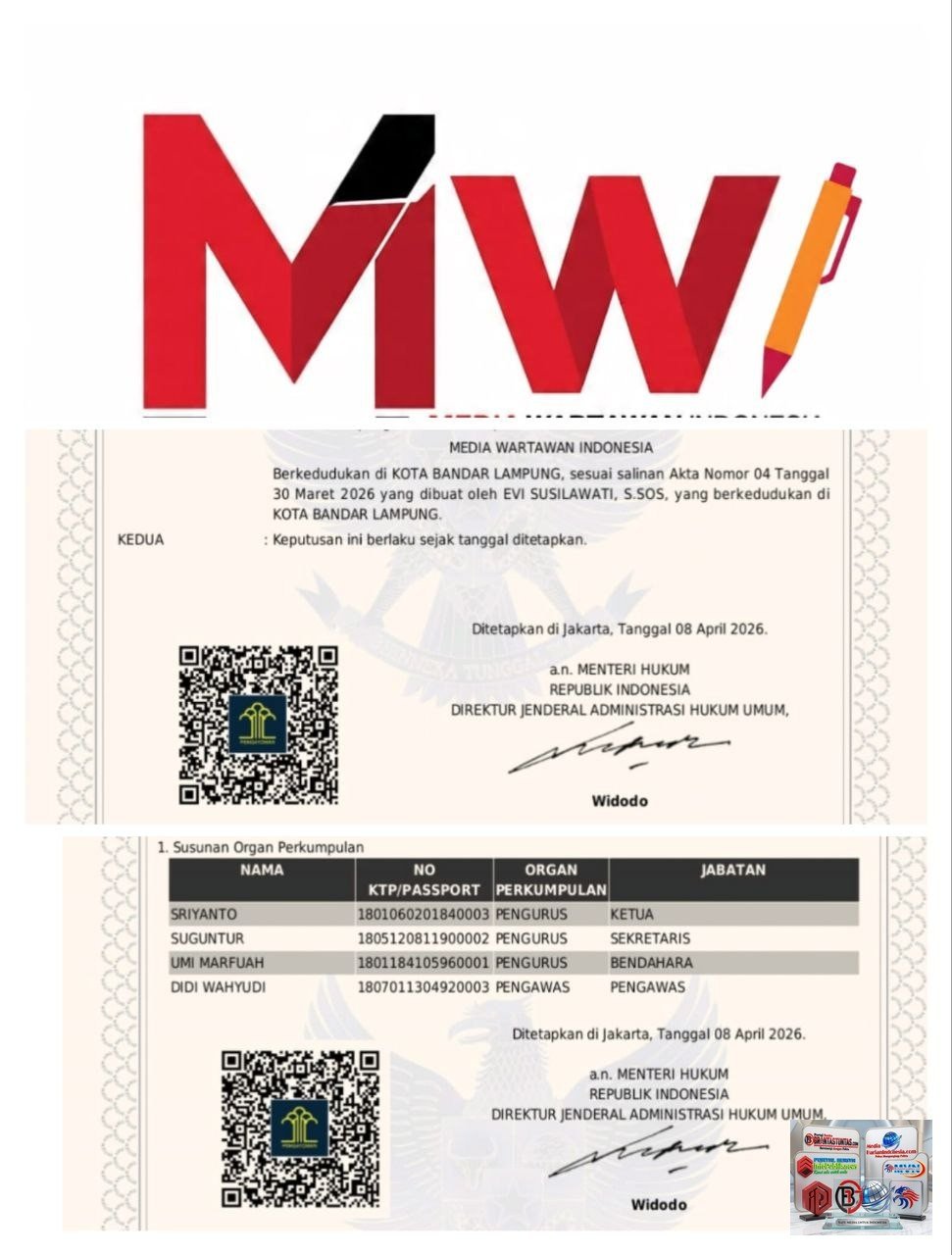 PERKUMPULAN MEDIA WARTAWAN INDONESIA RESMI BERDIRI