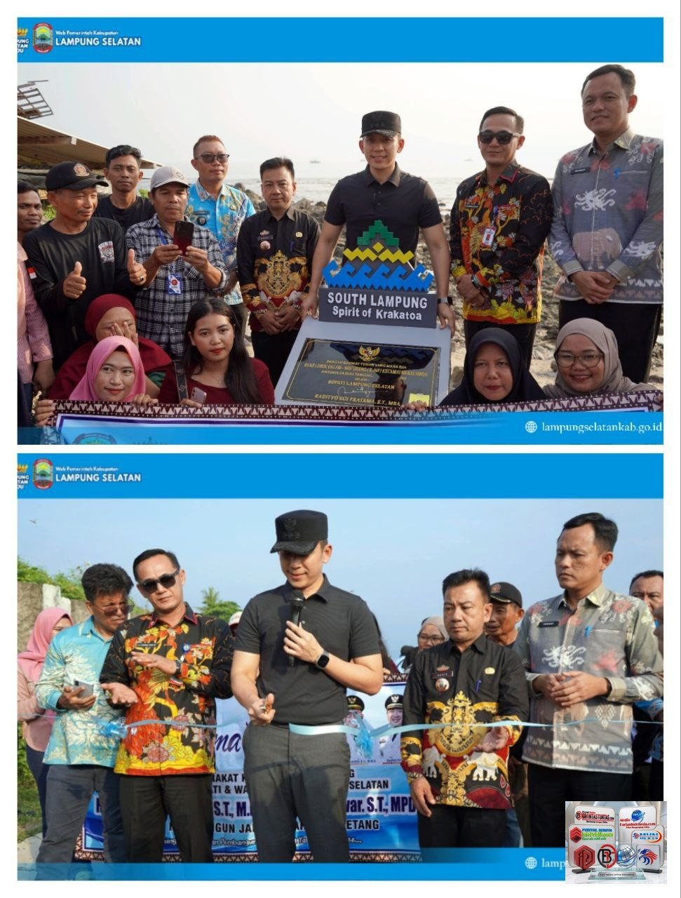 Resmikan Jalan Lubuk Dalam-Way Urang, Bupati Egi Dorong Wisata Kalianda dan Dongkrak Ekonomi Warga