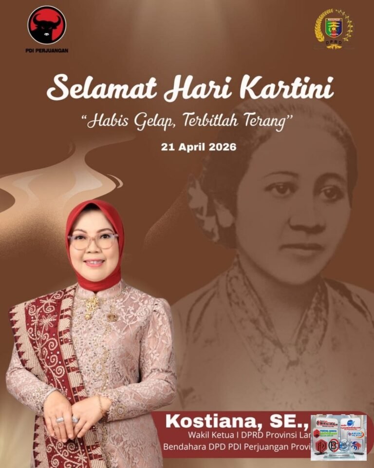 Wakil Ketua I DPRD Lampung Kostiana: Hari Kartini Momentum Penguatan Peran Perempuan.