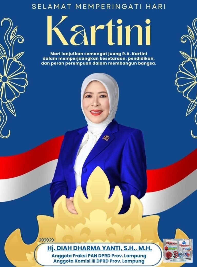 Hj. Diah Dharma Yanti Ajak Perempuan Lampung Lanjutkan Semangat Kartini.