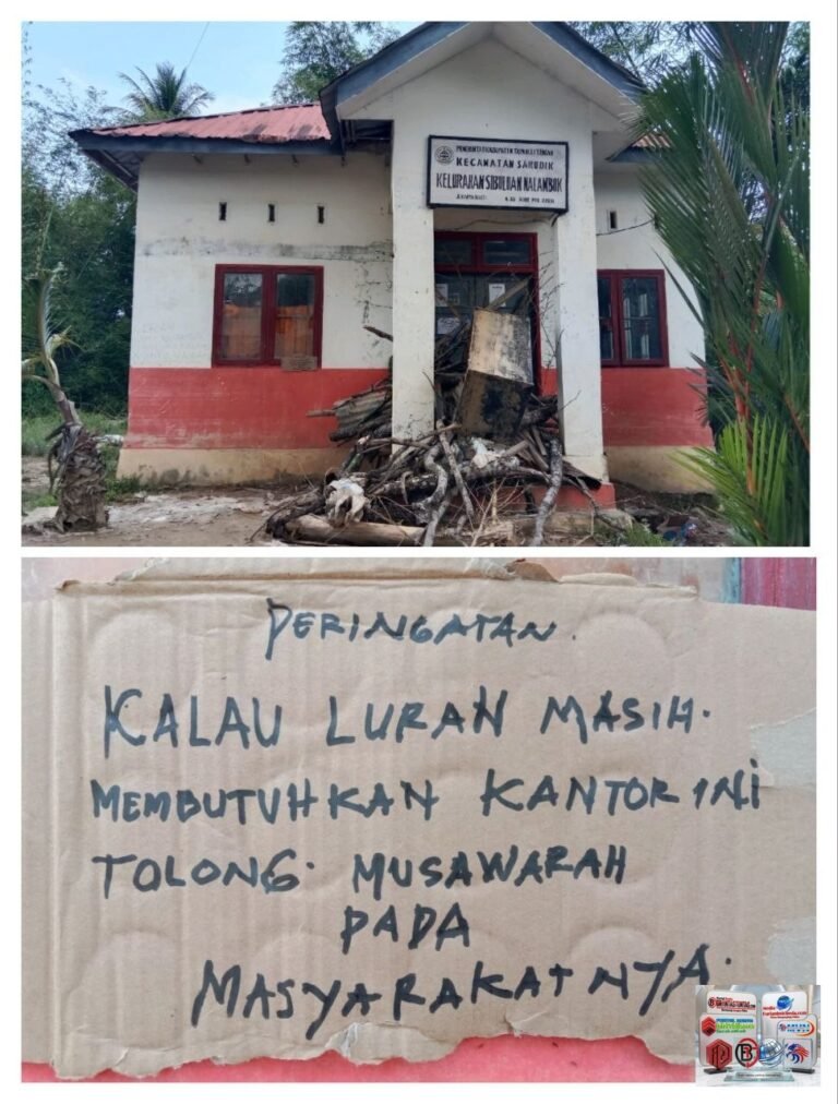 Bantuan Tak Kunjung Diterima, Warga Marah Segel Kantor Lurah Sibuluan Nalambok