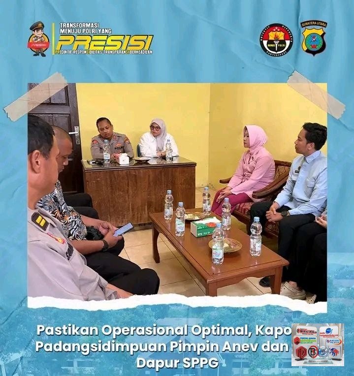 Pastikan Operasional Optimal, Kapolres Padangsidimpuan Pimpin Anev dan Cek Dapur SPPG