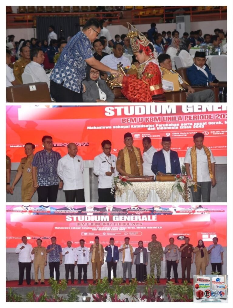 Ketua DPRD dan Gubernur Lampung Hadir pada Pelantikan BEM Unila 2026, Perkuat Sinergi Mahasiswa dan Pemerintah.