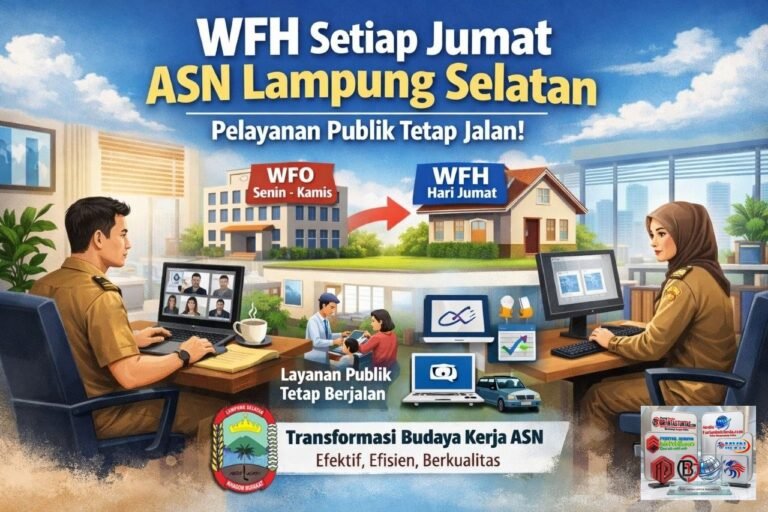 *Mulai Besok, ASN Lampung Selatan WFH Tiap Jumat, Pemkab Pastikan Pelayanan Publik Tetap Jalan, Ini Skemanya!*