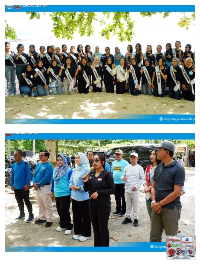 Zita Anjani Ajak Finalis Muli Mekhanai Bersih Pantai Semukuk, Titip Misi Jaga Lingkungan.