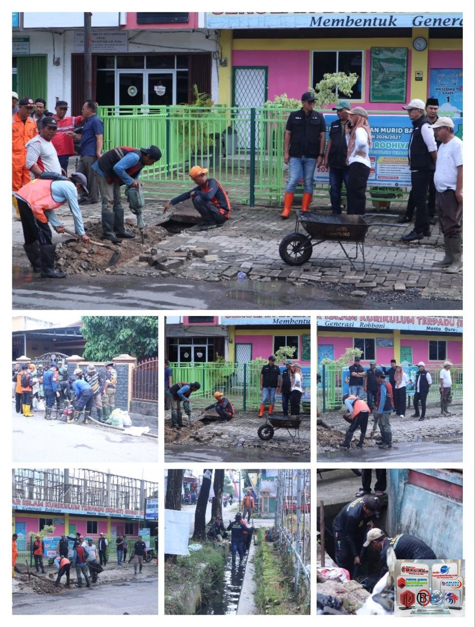 Pemkot Bandar Lampung Gerak Cepat Bersihkan Drainase, Antisipasi Banjir Pasca Hujan.