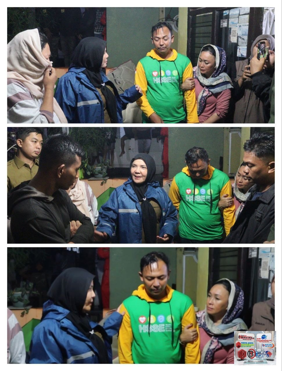 Diterjang Banjir Bandang di Tengah Hujan Deras, Wali Kota Eva Dwiana Turun Langsung Bantu Warga Garuntang.