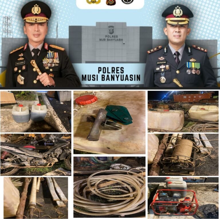 Aktivitas Sumur Minyak Ilegal Kaliberau Digulung Polisi, Polres Muba Tegaskan Tersangka Tidak Dilepas.