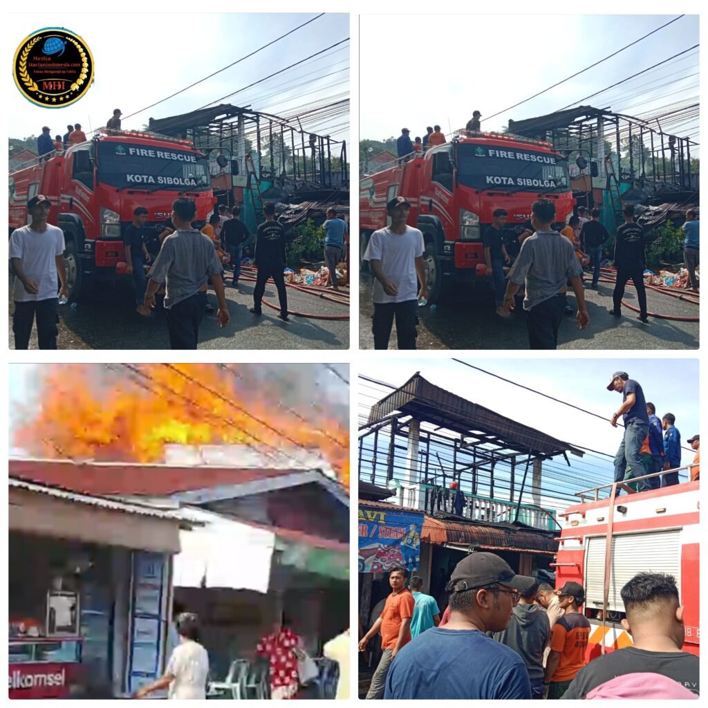 Panik Pagi Hari! Rumah Warga di Jalan 4 (Jati) Kota Sibolga Dilalap Api, Damkar Sigap Turun ke Lokasi Kebakaran