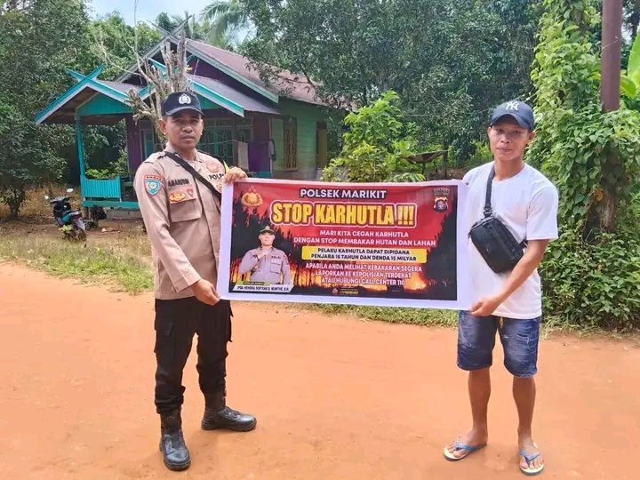 Bhabinkamtibmas Polsek Marikit Tanamkan Nilai: Api Bukan Solusi, Alam Adalah Warisan