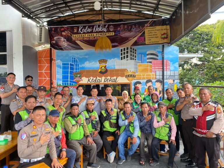 Ngopi Bareng Polisi: Kapolres OKU Selatan Luncurkan Kedai ADO Presisi, Ajak Ojol Jaga Kamtibmas