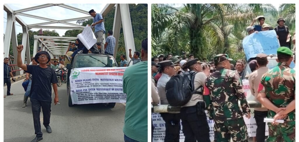 Forum Masyarakat Kolang Peduli Lingkungan (FMKPL) Gelar Aksi Damai Kekantor PT. TAS, Tuntut Hak Plasma dan CSR