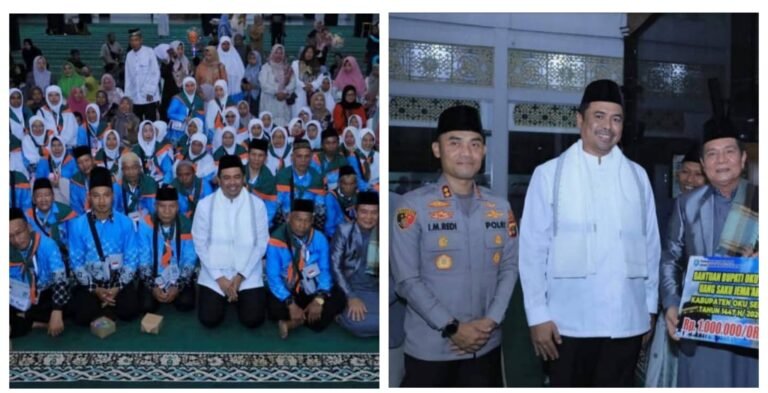 Tangis Haru Pecah di Masjid Agung: 125 JCH OKU Selatan Dilepas, Usia 19 hingga 86 Tahun Siap Wukuf di Arafah
