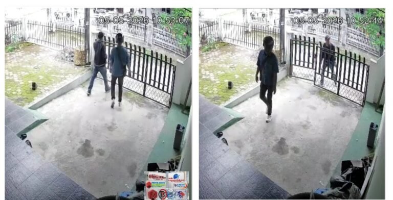 Detik-detik Percobaan Pencurian Siang Bolong di Duri Riau Terekam CCTV)