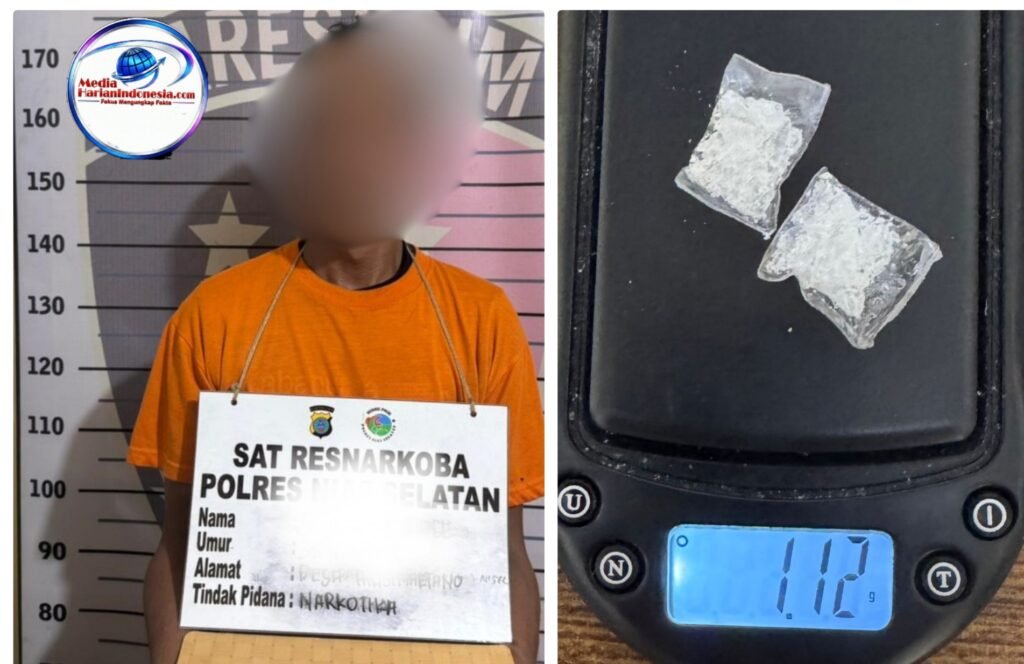Tak Jera Beraksi, Terduga Pelaku Kembali Diciduk Satresnarkoba Polres Nias Selatan Saat Transaksi Narkoba