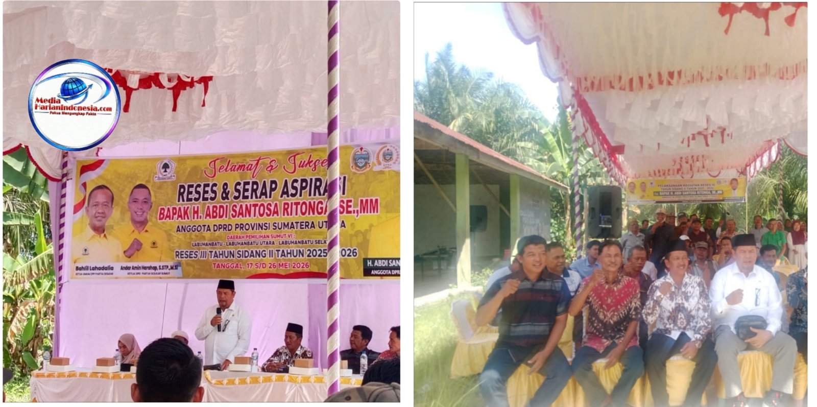 Anggota DPRD Sumut, H. Abdi Santosa Ritonga Gelar Reses III di Desa Sei Kasih, Serap Langsung Aspirasi Warga Bilah Hilir