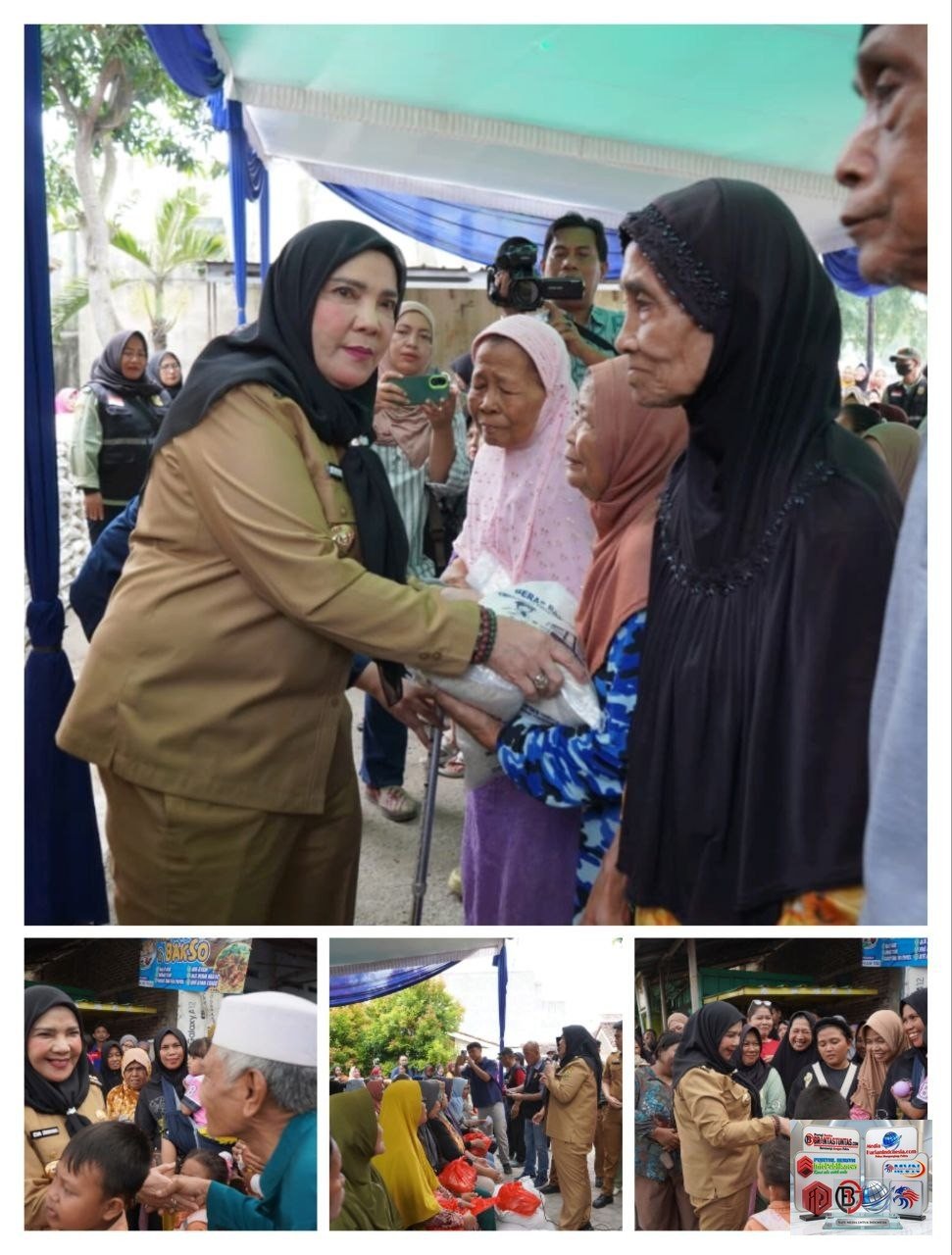 Eva Dwiana Salurkan Bantuan Beras untuk Lebih dari 146 Ribu Warga di Bandar Lampung
