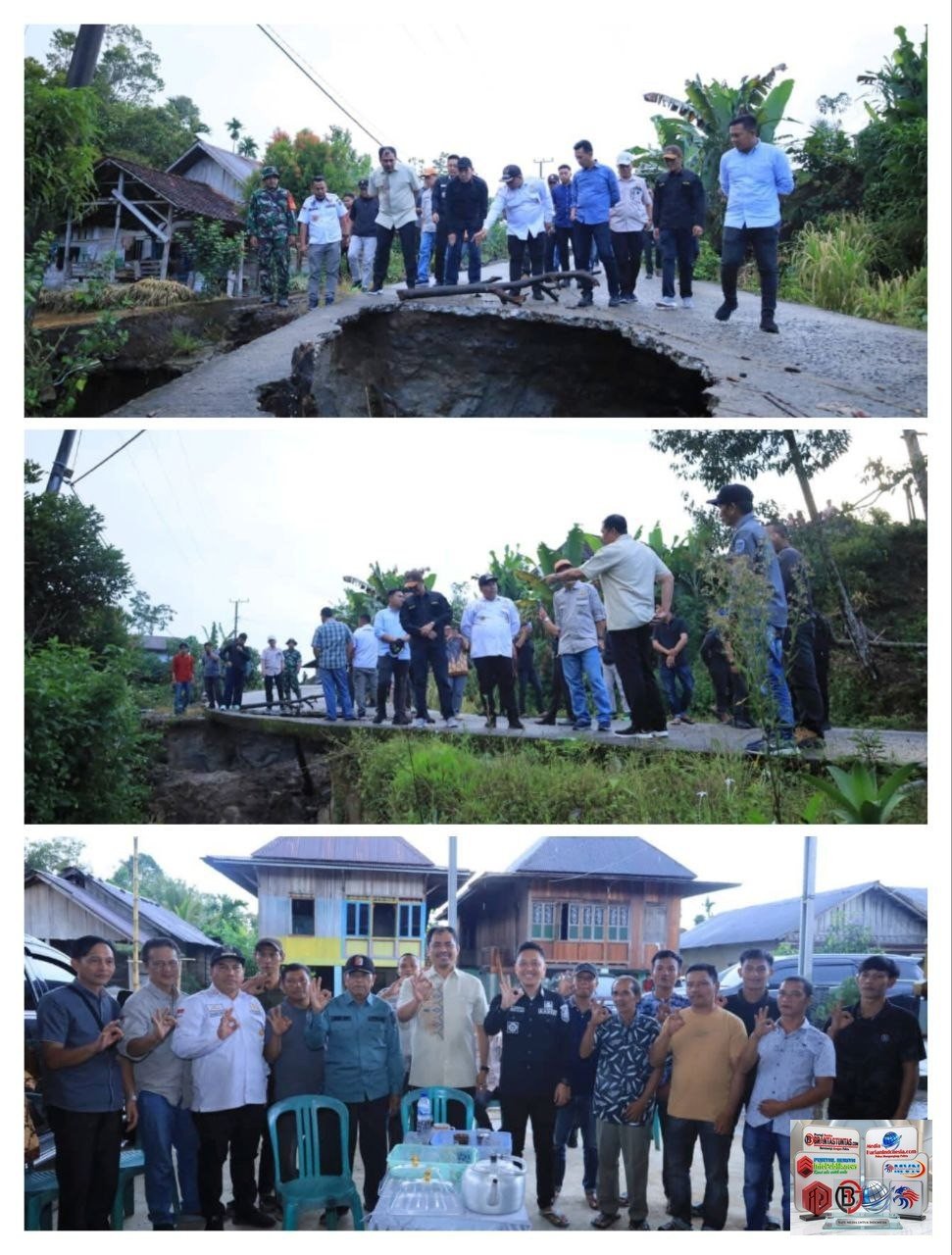 Jalan Desa Jadi Fokus, Bupati Abusama Sidak Pajar Bulan: Pembangunan Harus Sampai ke Pelosok