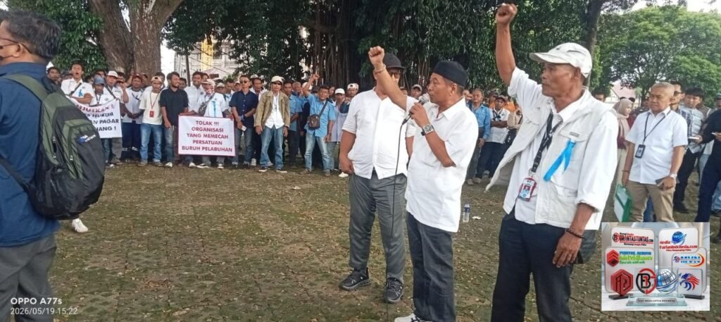 Ratusan Buruh Koperasi TKBM Panjang Menolak Keras Oknum Ormas yang Berpotensi Pecah Belah Buruh