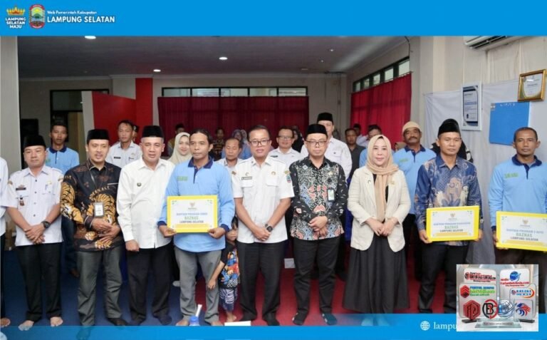 Baznas Lampung Selatan Salurkan Bantuan Produktif untuk UMKM dan Madrasah, Dorong Mustahik Naik Kelas Jadi Muzakki
