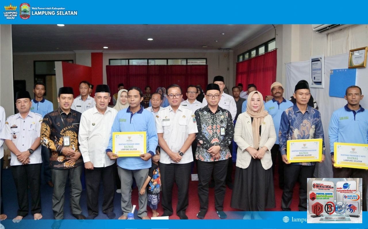 Baznas Lampung Selatan Salurkan Bantuan Produktif untuk UMKM dan Madrasah, Dorong Mustahik Naik Kelas Jadi Muzakki