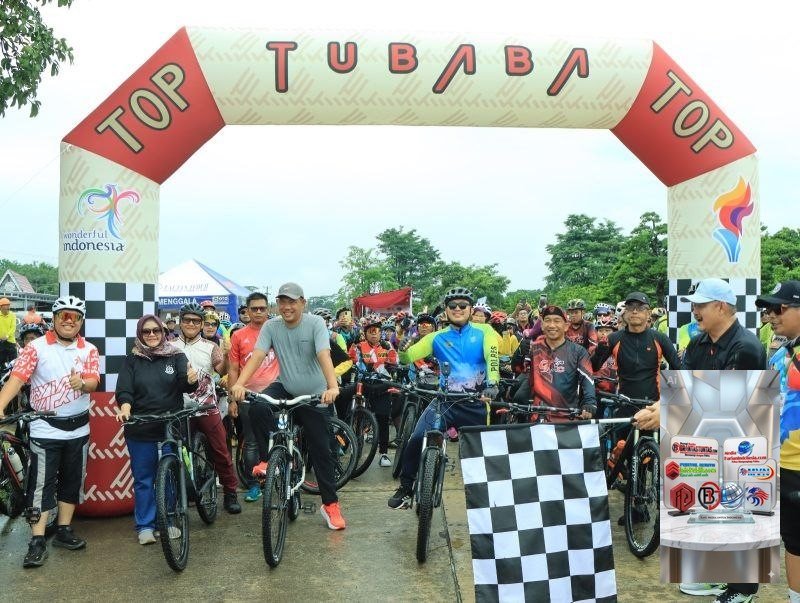 Kapolres Tubaba Ikut Fun Bike Dalam Rangka Peringati Hari Ulang Tahun Kabupaten Tubaba Ke-17