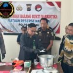 Provinsi kalimantan Timur kabupaten kota Tanjung Redeb 28,51 Gram Sabu Dimusnahkan 7 Tersangka Narkoba Terancam Hukuman Berat