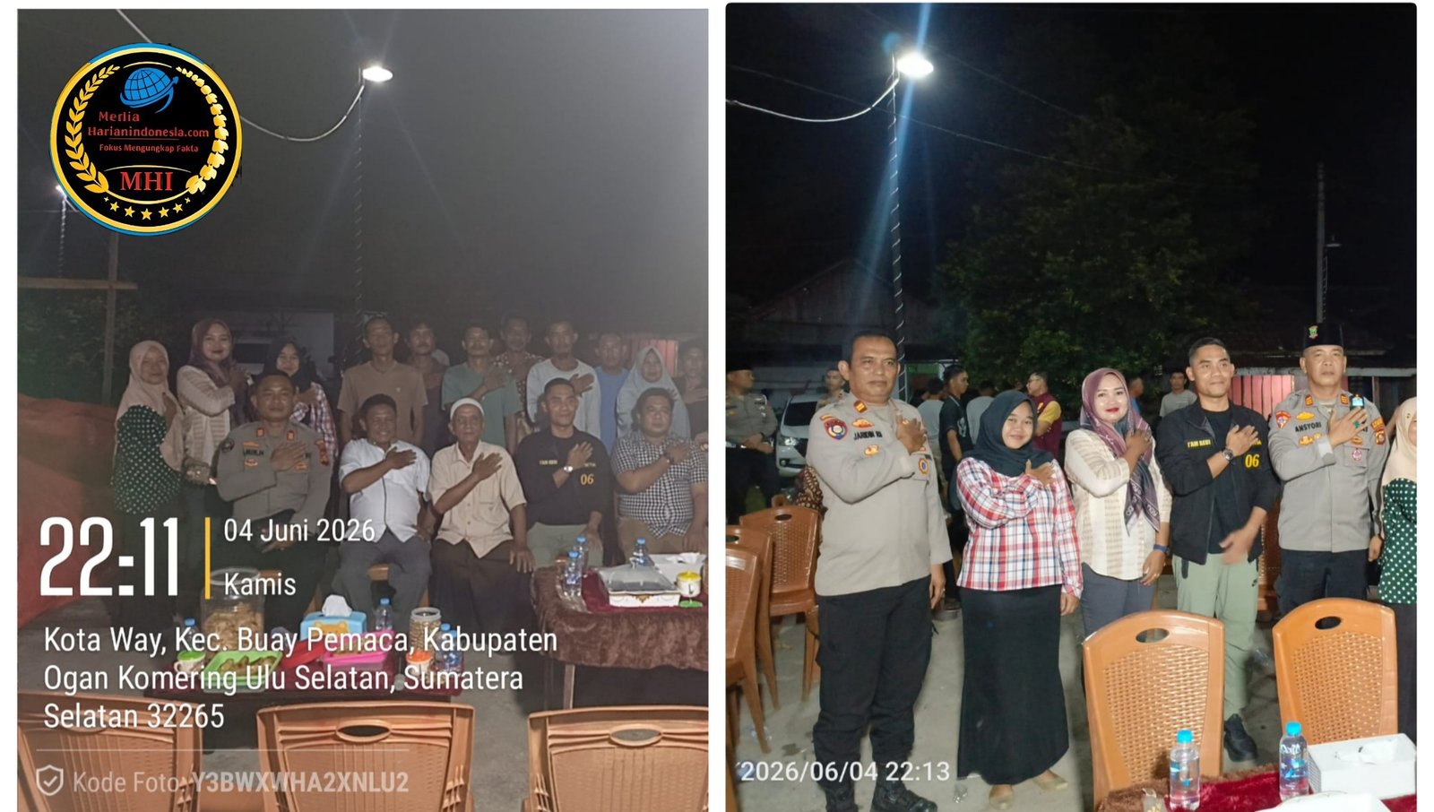 SERAGAM COKLAT TURUN KE DESA KAPOLRES OKU SELATAN RONDA SAMPAI LARUT