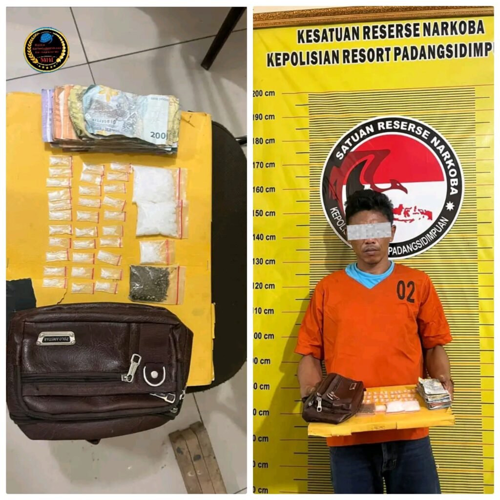 Puluhan Paket Sabu Dan Ganja Disita: Pengedar 44 Tahun Dibekuk Polisi di Sidimpuan