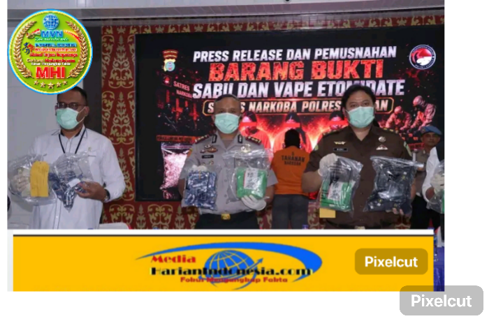 Polres Asahan Musnahkan 14,5 Kilogram Sabu dan 1.413 Cartridge Etomidate, Tegaskan Komitmen Perangi Narkoba
