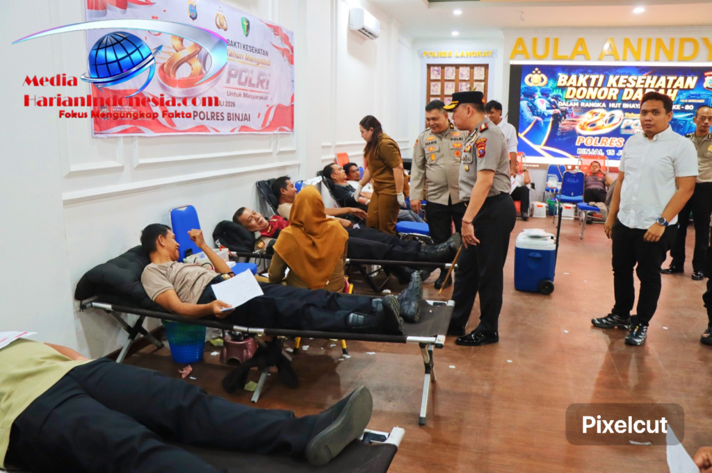 Menyambut Hari Bhayangkara ke-80 Tahun 2026, Polres Binjai Melaksanakan Bakti Kesehatan