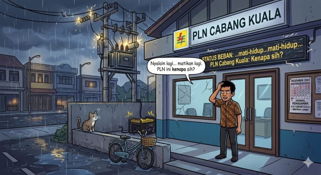 Warga Kuala Resah: Listrik Sering Mati-Hidup”, Ancaman Kerusakan Elektronik Meningkat