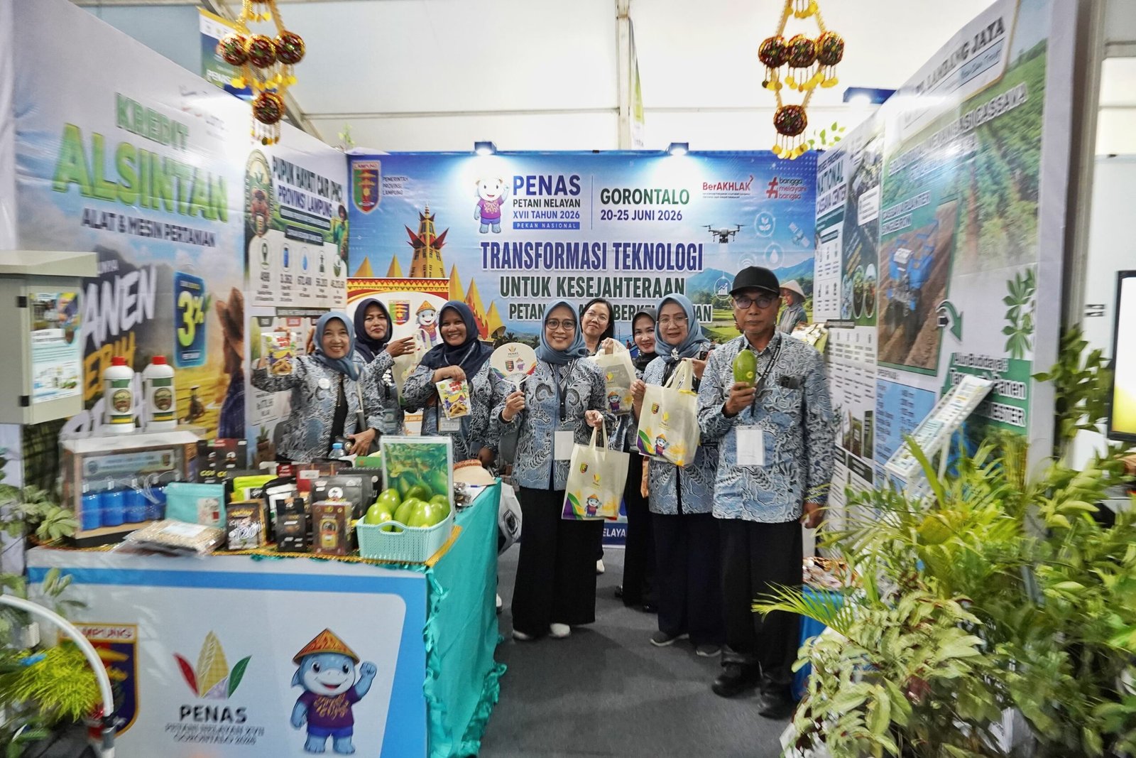 Lampung Perkenalkan Inovasi Pertanian dan Produk Unggulan Daerah di PENAS XVII Gorontalo