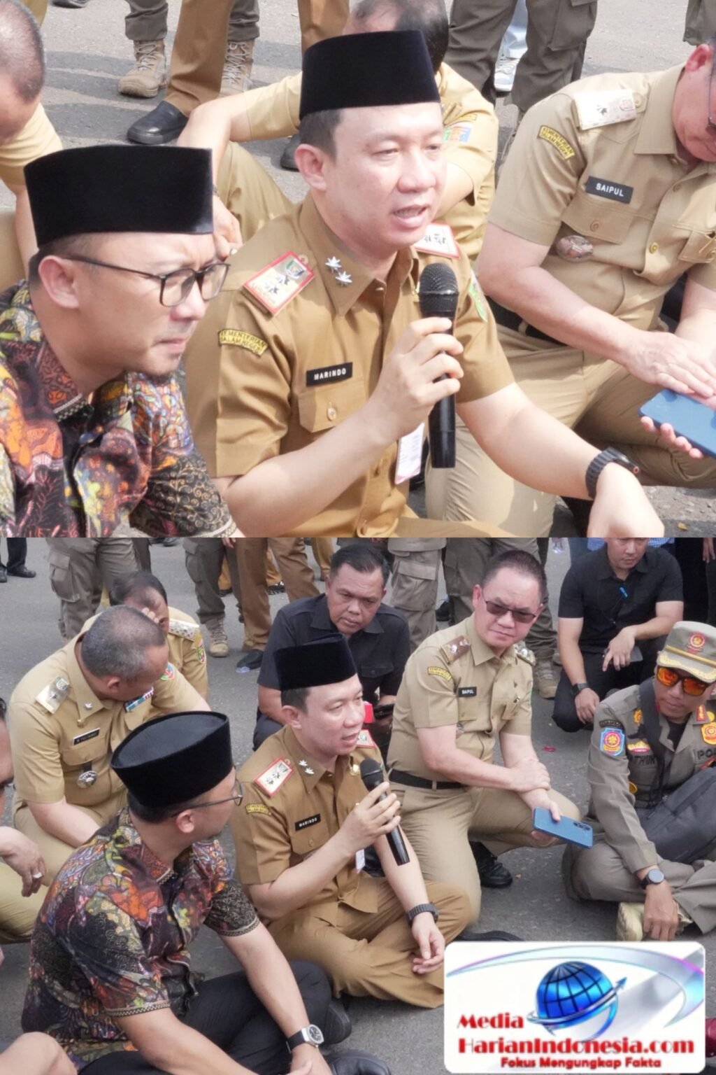 Marindo, Sekda Provinsi Lampung Temui Massa Aksi Mahasiswa, Pemprov Lampung Siap Kawal Aspirasi ke Pemerintah Pusat